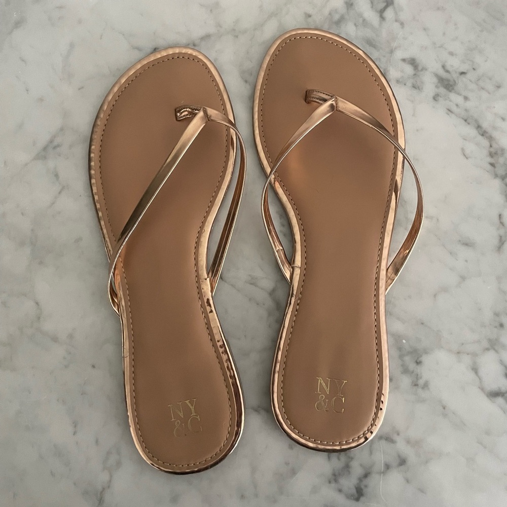 Rose Gold Sandals - New York & Company